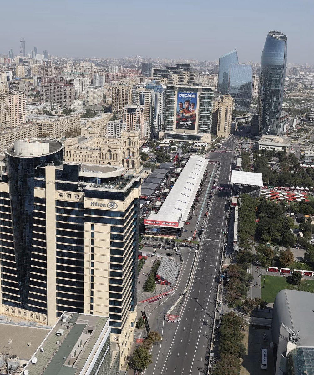 Nathanings's tweet photo. Raceday in Baku for the #AzerbaijanGP in the Land Of Fire. π§‘ποΈπ¦πΏποΈπ§‘ @Hilton @HiltonGrandVac @HiltonHonors
Who will dominate the Streets of Baku
#NevetStopRacing #F1ContentCreators https://t.co/UOwX27dPnK