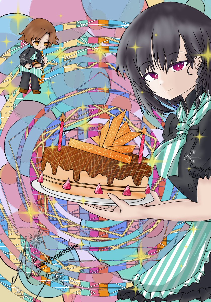 PurplishShine's tweet photo. First version : Far too many details.
Second version : enough detail https://t.co/p1rC1VZFgT