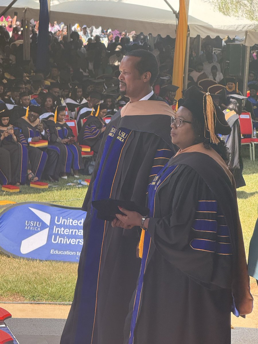 abduhar's tweet photo. It was a historic occasion as our own Senator for Mandera County and Governor Emeritus, HE Ali Ibrahim Roba, was conferred with a PhD in Business Administration during the 48th Graduation Ceremony of United States International University-Africa (USIU-Africa).

We also celebrate our friend and comrade, Yusuf Mohamed Kala, who graduated in the same class.

Congratulations to both graduands who are my constituents. Your achievement is a source of immense pride for Mandera County — may it inspire our youth to pursue excellence in education.

🎓👏 #ManderaCounty #USIUAfrica48thGraduation
