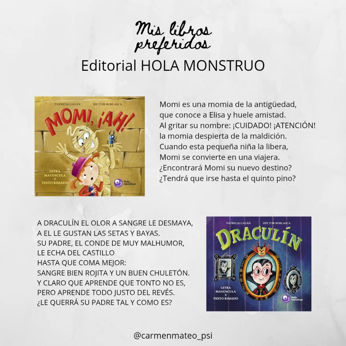 BarbaraFara3's tweet photo. HOLA MONSTRUO PUBLISHING’S TOP TEN

On Instagram—and in life and publishing in general—everything moves too fast. Since I post almost daily, wonderful books can become invisible just because I reviewed them months or even years ago. So, taking https://t.co/jrXl9NJ9OO