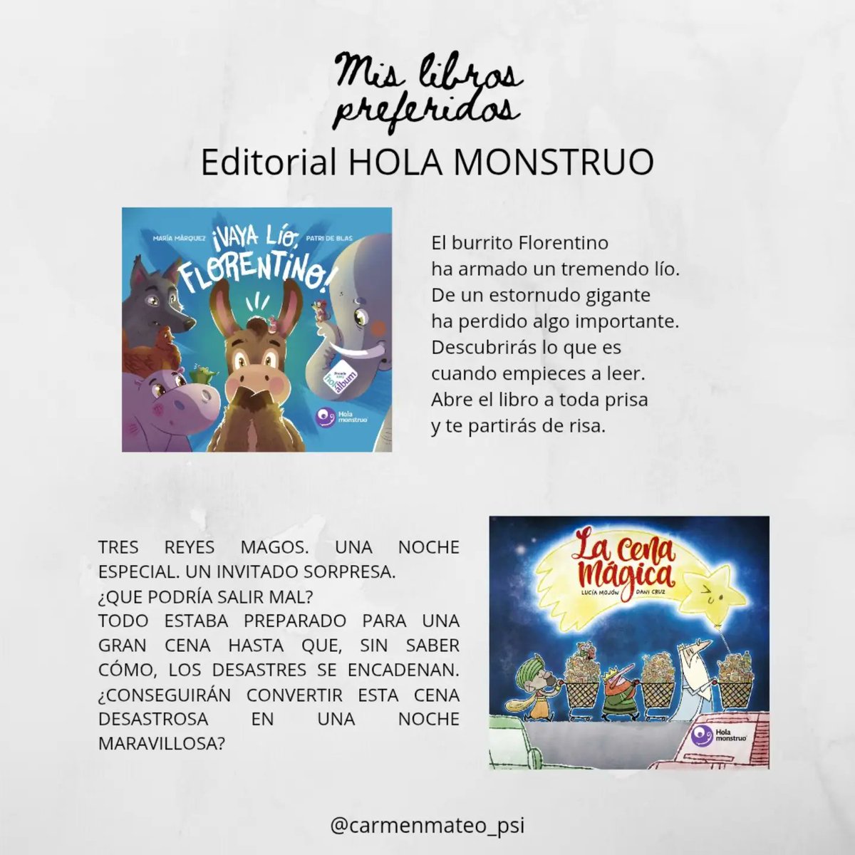 BarbaraFara3's tweet photo. HOLA MONSTRUO PUBLISHING’S TOP TEN

On Instagram—and in life and publishing in general—everything moves too fast. Since I post almost daily, wonderful books can become invisible just because I reviewed them months or even years ago. So, taking https://t.co/jrXl9NJ9OO