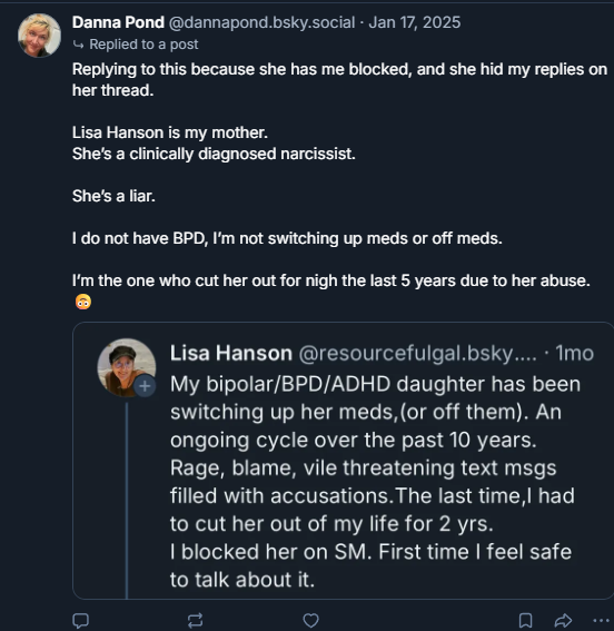 MeatLogger's tweet photo. @IAmDannaPond @facebook Yep, you posted it on facebook, no grok, you and your gf used to post targeted attacks about her on blusky (the pedo platform) You never tried to keep is a secret You deleted/lots of twitter posts and fb posts. You used to want people to go after, until the court told you to stop https://t.co/m59jRRZ64D
