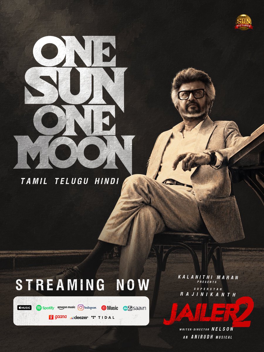 anirudhofficial's tweet photo. Streaming now on your fav audio platforms 🧨
#OneSunOneMoon ☀️🌕🌟

https://t.co/zk13lnbOGL

Love you all ❤️🙏🏻 https://t.co/wjqIzWwjHO