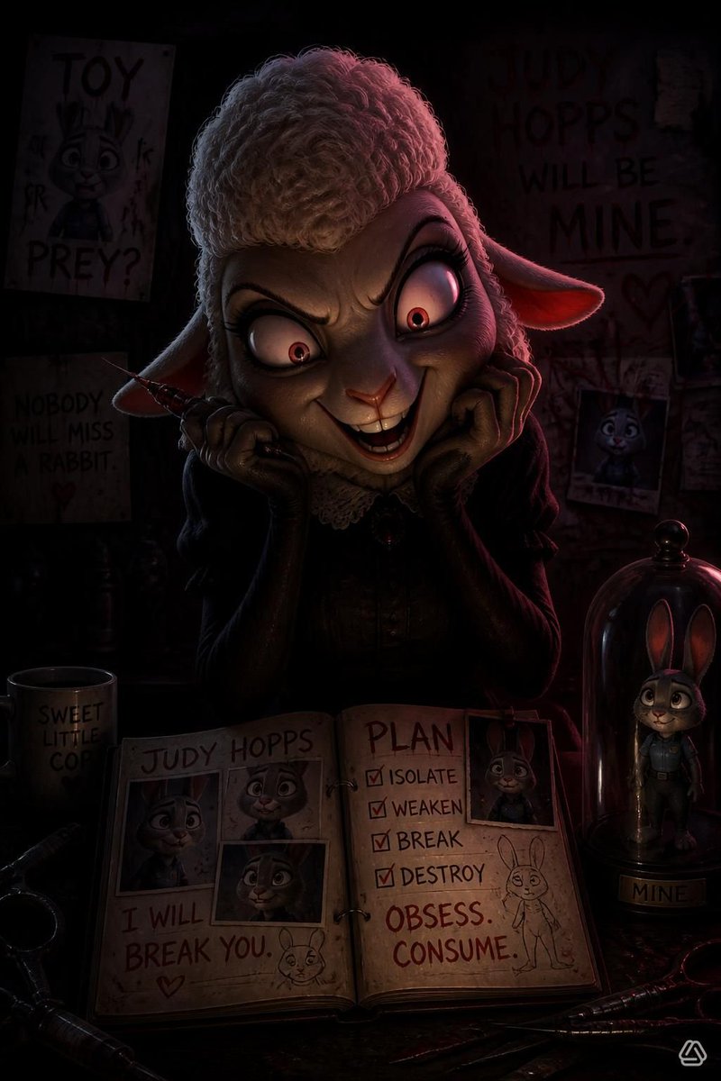DanielHags45268's tweet photo. Zootopia crazy insane mayor bellwether https://t.co/3rRKvZxbd9