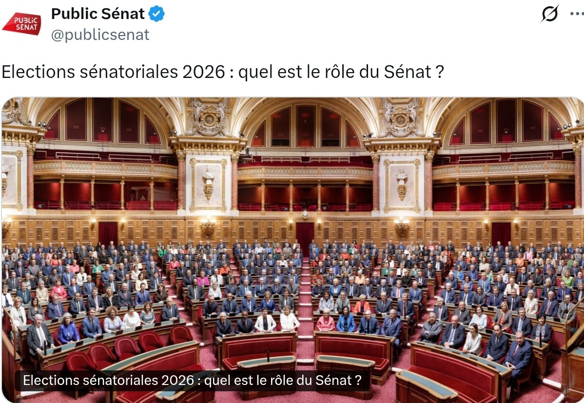 Bob30031583's tweet photo. Le Sénat, c’est la maison de retraite des privilèges, on y enterre les textes qui dérangent les puissants et on protège les intérêts du capital. Une institution hors du temps. À supprimer... 😏 https://t.co/V4k2auL8cJ