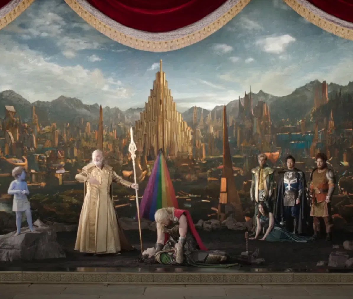astralpoli's tweet photo. Matt Damon's most inconspicuous cameo in the movie "Thor: Ragnarok"

One of the most hilarious moments of the movie "Thor: Ragnarok" is the scene where Thor returns to Asgard and finds his father Odin, who is actually disguised by Loki, watching a pathetic street performance.

The production itself is a pure narcissistic farce, where Loki is exposed as an innocent victim and a hero, but the main feature was completely different...

To the great surprise of the fans, the theatrical Loki was played by none other than Matt Damon himself! He got there by pure chance. Director Taika Waititi and Chris Hemsworth were looking for someone famous and funny for this episodic role, and Chris just called his old friend Matt.

Damon thought the idea was very funny, so he immediately agreed to come to the shooting. The actor in general is happy to take part in various cameos, if you like the post, I will tell you about some more cases.

By the way, I will be grateful if you support me with a subscription!
