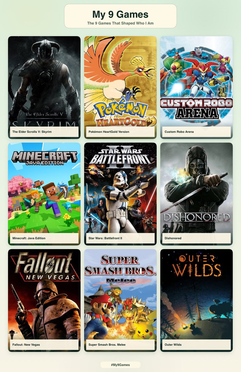 mustang_click's tweet photo. My 9 Games https://t.co/j9r5dPgAhP