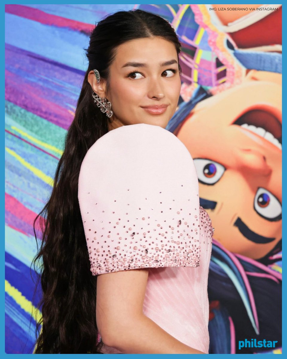 PhilstarNews's tweet photo. LIZA’S FACE CARD 🔛🔝

Actress Liza Soberano on Saturday shared stunning photos of herself wearing a pink Filipiniana at the world premiere of the animated film “Forgotten Island.”

“I’m so proud and excited that ‘Forgotten’ Island is finally out in the world. It’s such a joyful, funny and heartfelt movie about family, friendship and finding the courage to chase something bigger for yourself. I’ve loved this film from the moment I became a part of it, and knowing that it finally belongs to audiences feels so surreal,” Liza wrote on Instagram.

“Forgotten Island” is currently showing in cinemas nationwide following its sneak screenings on September 19–20 and its local release on September 23.