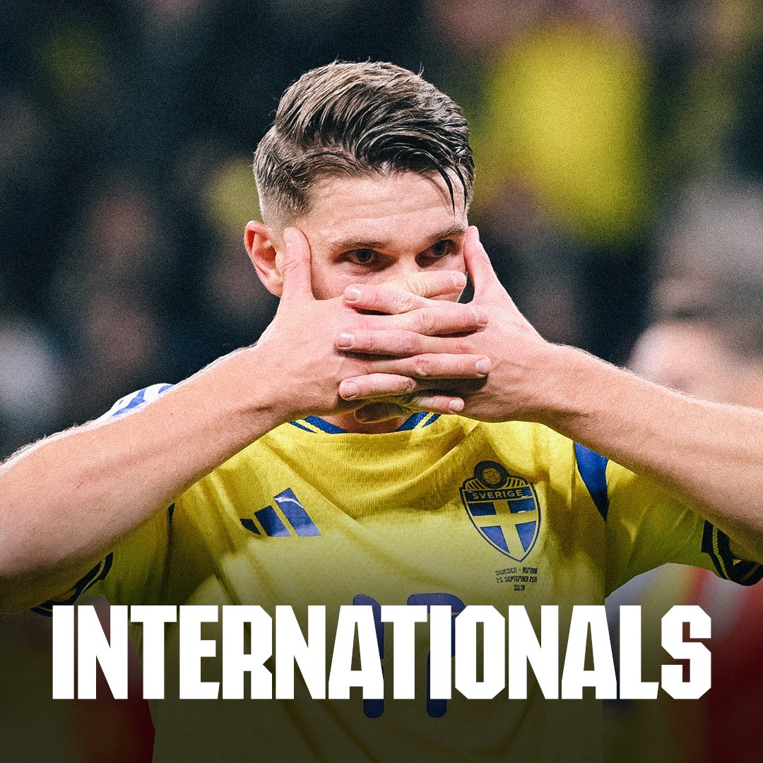Arsenal's tweet photo. Viktor seals victory for Sweden ✊

Read about Gyokeres' winning goal and more in international watch 👇