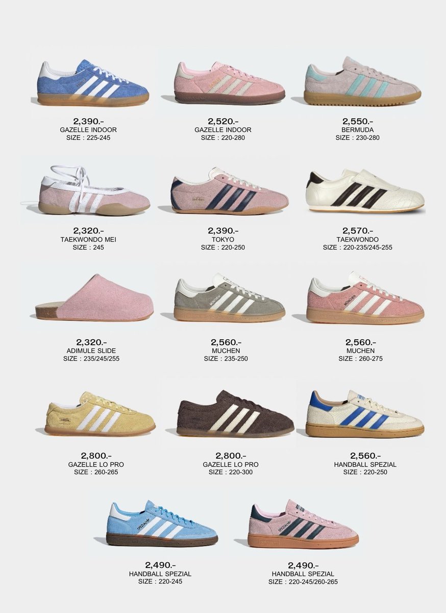 uptomeshop_'s tweet photo. Adidas - up to 50% sale! 🚶🏼‍♀️👟🗯️
* มัดจำ1000 | free shipping

สนใจคู่อื่นส่งลิ้งค์สอบถามได้น้า 𑙕ྀི𓈒ੵ. ݂ .�� ᩙ𑁬ཾ💗
𖤐ˊ˗  https://t.co/PdNBFQL0Jv https://t.co/nsS5L6jExK
