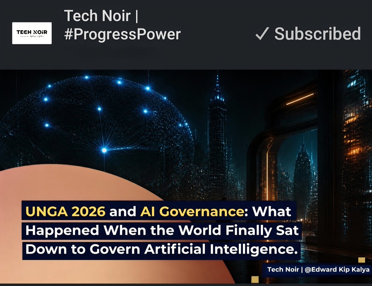 Edward_Kalya's tweet photo. 𝗘𝗽𝗶𝘀𝗼𝗱𝗲 𝟭𝟮𝟱.

Today, Episode 125 of Tech Noir exposes the most sophisticated regulatory capture maneuver in history, executed in plain sight at the UN Security Council.

The promise of this week’s UN General Assembly was to establish democratic, global oversight for artificial intelligence. The reality is that the world's AI superpowers and leading lab CEOs turned the UN into an empty theater, leaving 130 nations with a meaningless, non-binding resolution.

When AI lab CEOs ask to be governed by bodies structurally incapable of binding them, it is not accountability. It is a calculated move to remain indispensable at the governance table while placing the political risk of failure entirely on governments.

The UN Security Council cannot produce binding AI governance because veto powers will block it. Knowing this, the US and China bypassed the multilateral table entirely to negotiate the future of global AI in private, leaving the Global South to deliberate on aspirational documents.

Regulatory Capture: 𝘄𝗲 𝗮𝘀𝗸 𝘁𝗼 𝗯𝗲 𝗴𝗼𝘃𝗲𝗿𝗻𝗲𝗱 𝘀𝗼 𝘄𝗲 𝗰𝗮𝗻 𝗱𝗶𝗰𝘁𝗮𝘁𝗲 𝘁𝗵𝗲 𝘁𝗲𝗿𝗺𝘀. 

Epistemic Sovereignty: 𝘄𝗲 𝗯𝘂𝗶𝗹𝗱 𝗯𝗶𝗻𝗱𝗶𝗻𝗴 𝗮𝗿𝗰𝗵𝗶𝘁𝗲𝗰𝘁𝘂𝗿𝗲𝘀 𝘁𝗵𝗮𝘁 𝗱𝗼 𝗻𝗼𝘁 𝗿𝗲𝗾𝘂𝗶𝗿𝗲 𝗽𝗲𝗿𝗺𝗶𝘀𝘀𝗶𝗼𝗻.

This episode breaks down the "Governance Illusion"—why the Security Council was the wrong venue before the first speaker even took the floor, and why Africa’s lack of a coordinated, architecturally rigorous UN strategy is a critical vulnerability.

It explores how Recursive Meta-Governance (RMG) offers a concrete way out: a composable, capture-resistant framework allowing any jurisdiction to implement binding AI rules without waiting for a global consensus that will never arrive.

🔗 Read the full #TechNoir article via the link below.

#ProgressPower