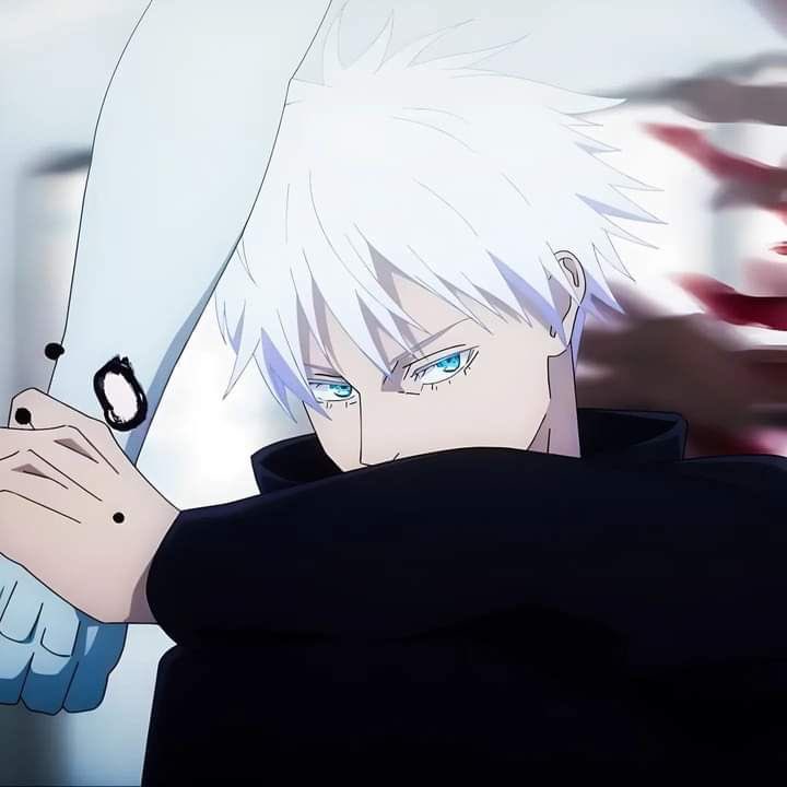 starlessatoru's tweet photo. there’s nothing sexier than gojo satoru mid fight. not a single bad frame https://t.co/nQIpYSCkvh