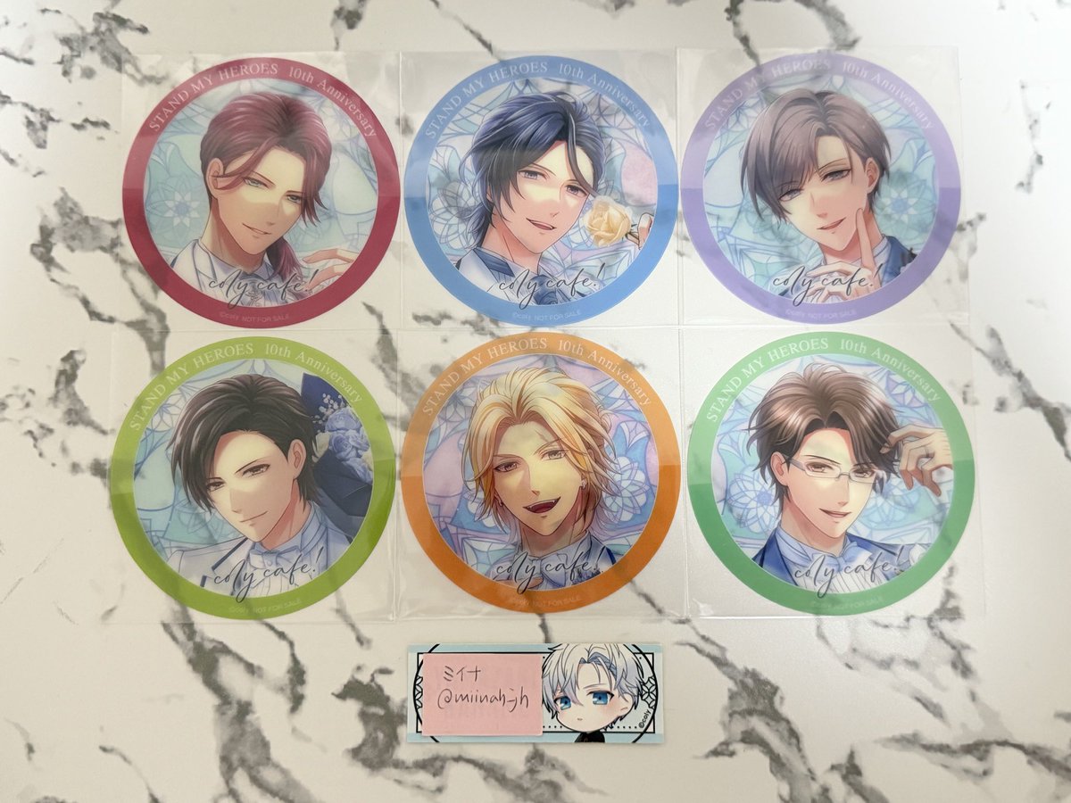 miinah_jh's tweet photo. スタマイ colycafe コースター 交換 譲渡

【譲】 
★服部 ★神楽 ★京介 菅野 桐嶋 青山 新堂 夏目 由井 朝霧 九条 瀬尾 誠 早乙女 日向

【求】 
カナメ (10周年￤🐺￤サンリオ)
または 各400円+送料

★は交換のみ

池袋お手渡し、郵送

検索からもぜひお声掛けください💐 https://t.co/SPypMEncuH