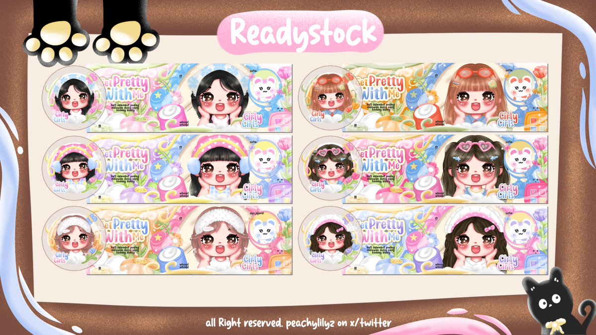 peachylilyz's tweet photo. Help repost pleasee? Terimakasihhh ><

Hellou~ lily punya 12 layout readystock yg bisa langsung di angkut lewat dm lily iahh 🪄🎠

ლ. Price 32.000
ლ. 2 ava png &amp; 1 header jpg
ლ. free retext
ლ. Resize/bundle wabis (+fee)

Cek thread untuk detailnya bubs #bealanja https://t.co/IWhQqf9cJD