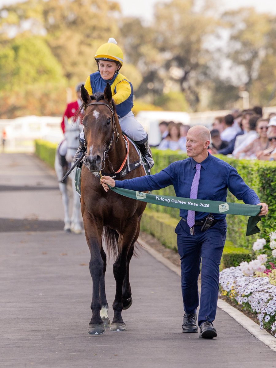 BBakerRacing's tweet photo. WARWOVEN answered @Rachelk11 ‘s press of the turbo button to win the prestigious Group One Yulong Golden Rose. 

We always knew he was a special special horse, and after an interrupted 2YO preparation, it was utterly vindicating to see him win with such dominance today 💪 

Huge respect to @ClarkeBstock who’s finding stallion after stallion 👏