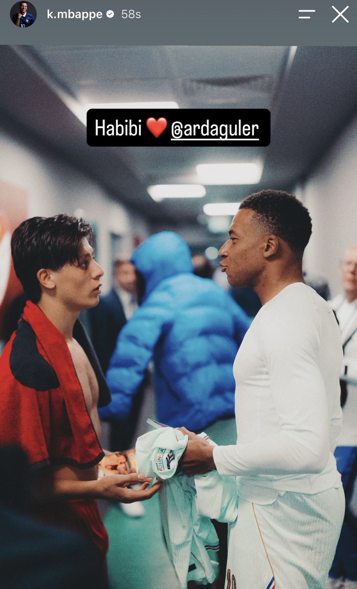 kyksthetic's tweet photo. Not Kylian calling arda habibi oh I love them 😭😭 https://t.co/So0QLQOH2C