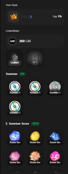 Cryptosutra_'s tweet photo. 🔥 Soneium Guild Roles Update

Claim all possible roles on Soneium Guild and collect GM to improve your rank

• Join Soneium Guild:
https://t.co/XqB323Nhzq
• Complete all available roles
• Claim your GM

Currently, I’m sitting at Top 1% - Rank #71 👀

It’s easy to complete, so don’t leave any available role unclaimed

👀Keep an eye on Soneium
#Base and #INK have Guild role systems, and Soneium has one too

So don’t ignore Soneium - keep an eye on it and stay active🔥

Now we wait 👀
After the Season 12 campaign ends, let’s see what comes next