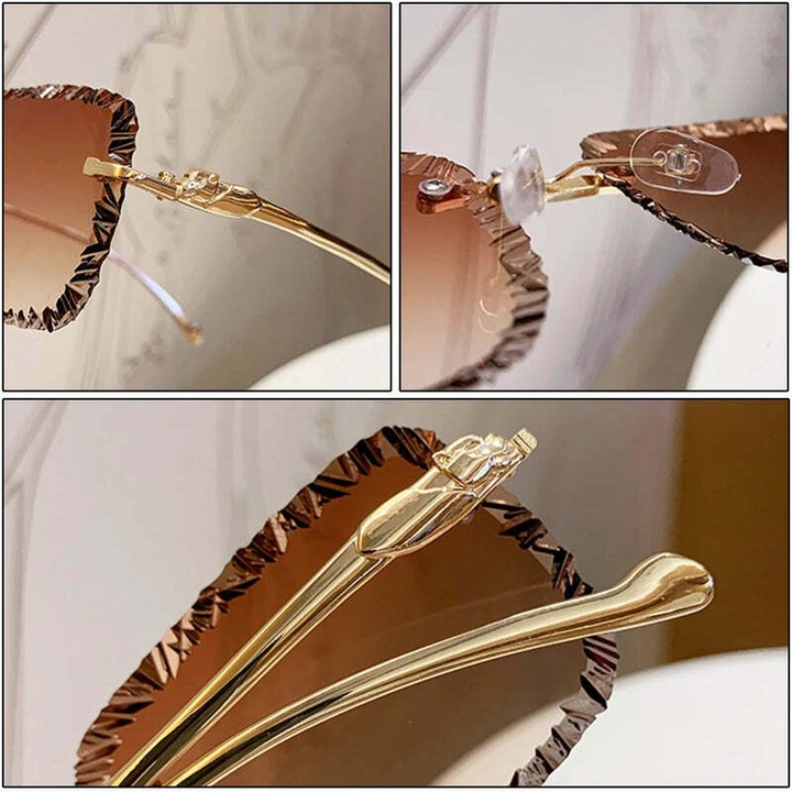 ManualDoiron's tweet photo. Elegance isn't just a style; it's an attitude! Step into the spotlight with CLEVI Paris's vintage rimless leopard sunglasses. Stylish and comfortable, they're perfect for brunch, the beach, or any outfit. Make a bold statement for just €15. 99. https://t.co/PlLGvjxkyO