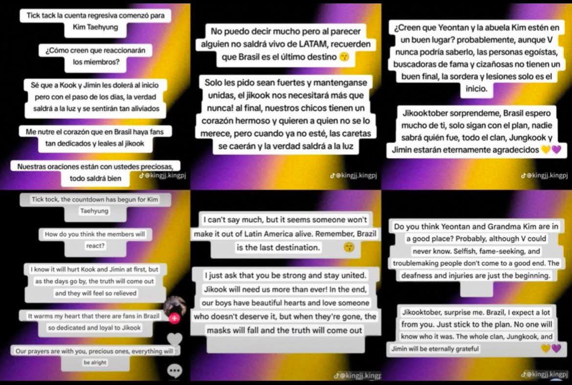 phyu19193's tweet photo. As South America tour approaches, threats against Taehyung are escalating. We demand BIGHIT &amp; HYBE take tough measures to prevent physical contact &amp; protect him. Safety comes first!
PROTECT YOUR ARTIST
BIGHIT AND HYBE TAKE ACTION
#ProtectTaehyung #ProtectYourArtist https://t.co/MLpZKzVhbB