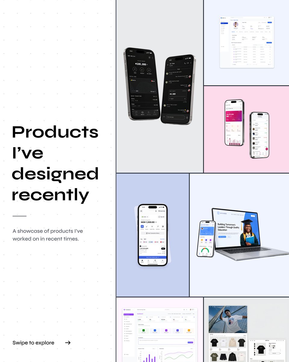 philipchidera20's tweet photo. Designing can get so busy that you forget to show the work.

Here’s a quick roundup of some products I’ve been designing lately—focused on solving real problems for real users.

#ProductDesign #UIUXDesign #UXDesign #SaaSDesign #ProductDesigner https://t.co/ZhiPhoAkOF