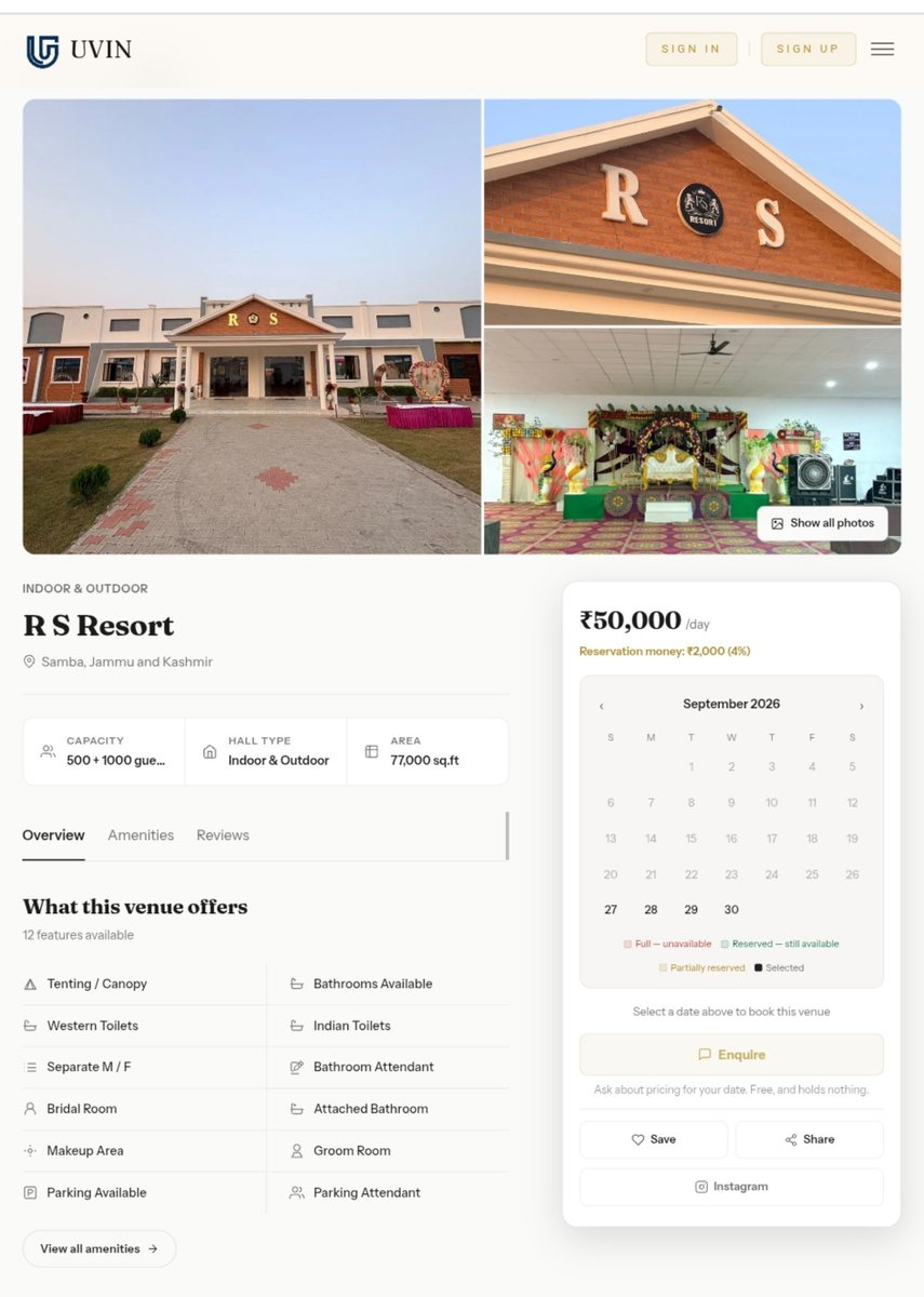 UvinGroup's tweet photo. 🚀 Samba is going digital!

We have onboarded 3 halls from Samba who understood the value of GETTING ONLINE ON UVIN.

🏛️ Showcase your venue
📱 Get discovered online
📅 Reach more potential customers

Your venue is local. Your reach doesn’t have to be. 🚀 https://t.co/Xlj6S7Mn7c