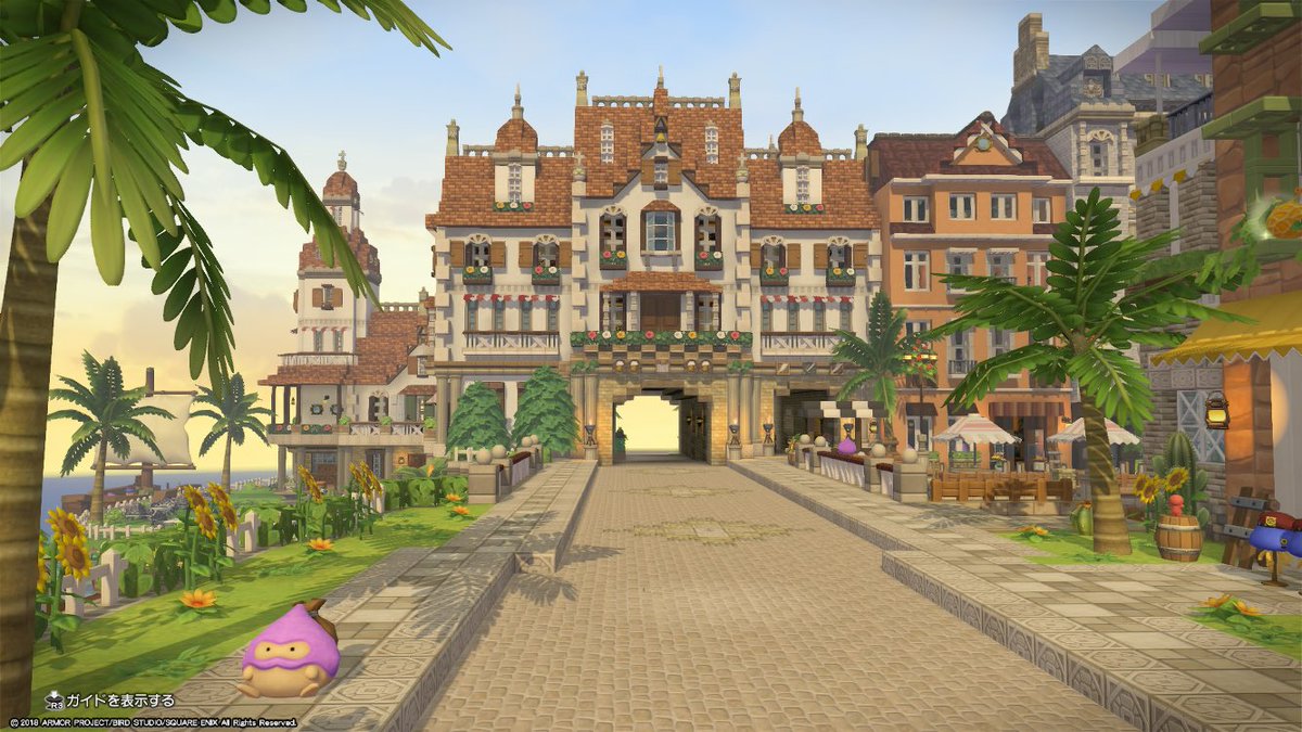 leonarudo8888's tweet photo. ヤス船長のゲートハウス🌴
#DQB2 https://t.co/iIjx4GowHg