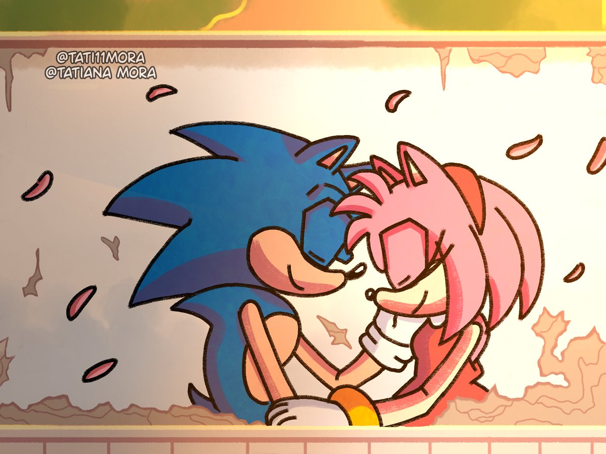 Tati11M's tweet photo. Sonamy week 2026 (Tumblr) day 6 Graffiti

#sonicthehedgehog #amyrose #sonicart #sonic #sonicfanart #sonamyweek2026 #sonamyweek #sonamy https://t.co/MjFJRWai25