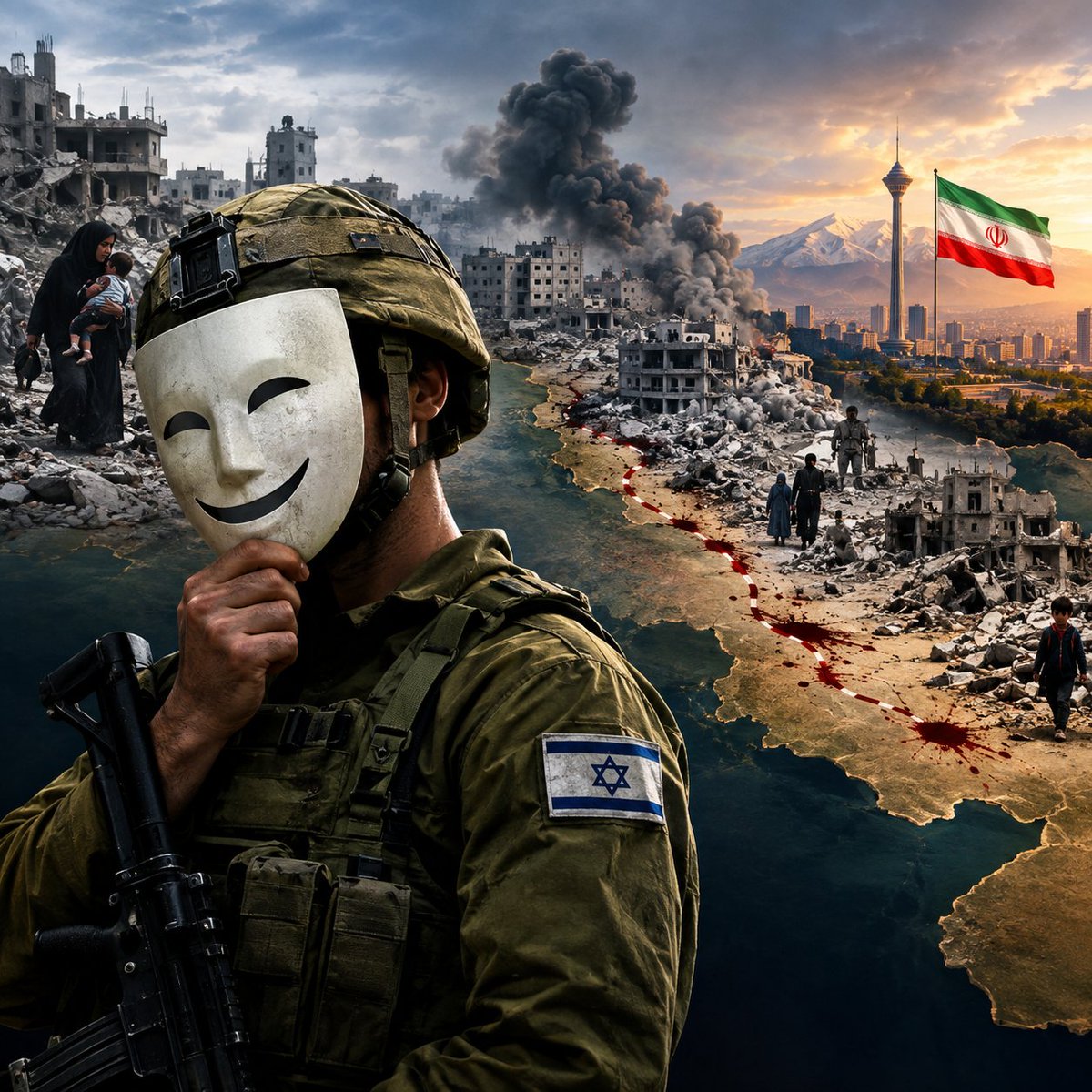 z_saeedi72's tweet photo. The Israeli army claims to be the most ethical army in the world, even as its trail of crimes extends from Gaza to Iran.

#MostMoralArmy https://t.co/fXST5DDhZI