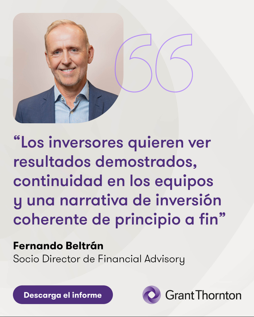 GrantThorntonSp's tweet photo. 🎯 ¿Qué valoran hoy los inversores? Nuestro informe Spain Private Equity Pulse 2026 revela que el historial de rentabilidad, la transparencia y los criterios ESG ganan peso.

Fernando Beltrán analiza las claves para atraer capital en un entorno más exigente.

👉 https://t.co/rRQJY55pvt