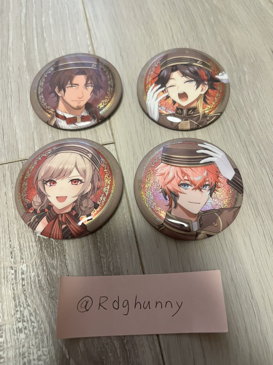 Rdghunny's tweet photo. 【交換】にじさんじ 缶バッチビスケット4

(譲)1枚目
(求)2枚目　※🤝優先

郵送での交換希望です。
お気軽にお声掛けください。 https://t.co/T8IhJojkOe