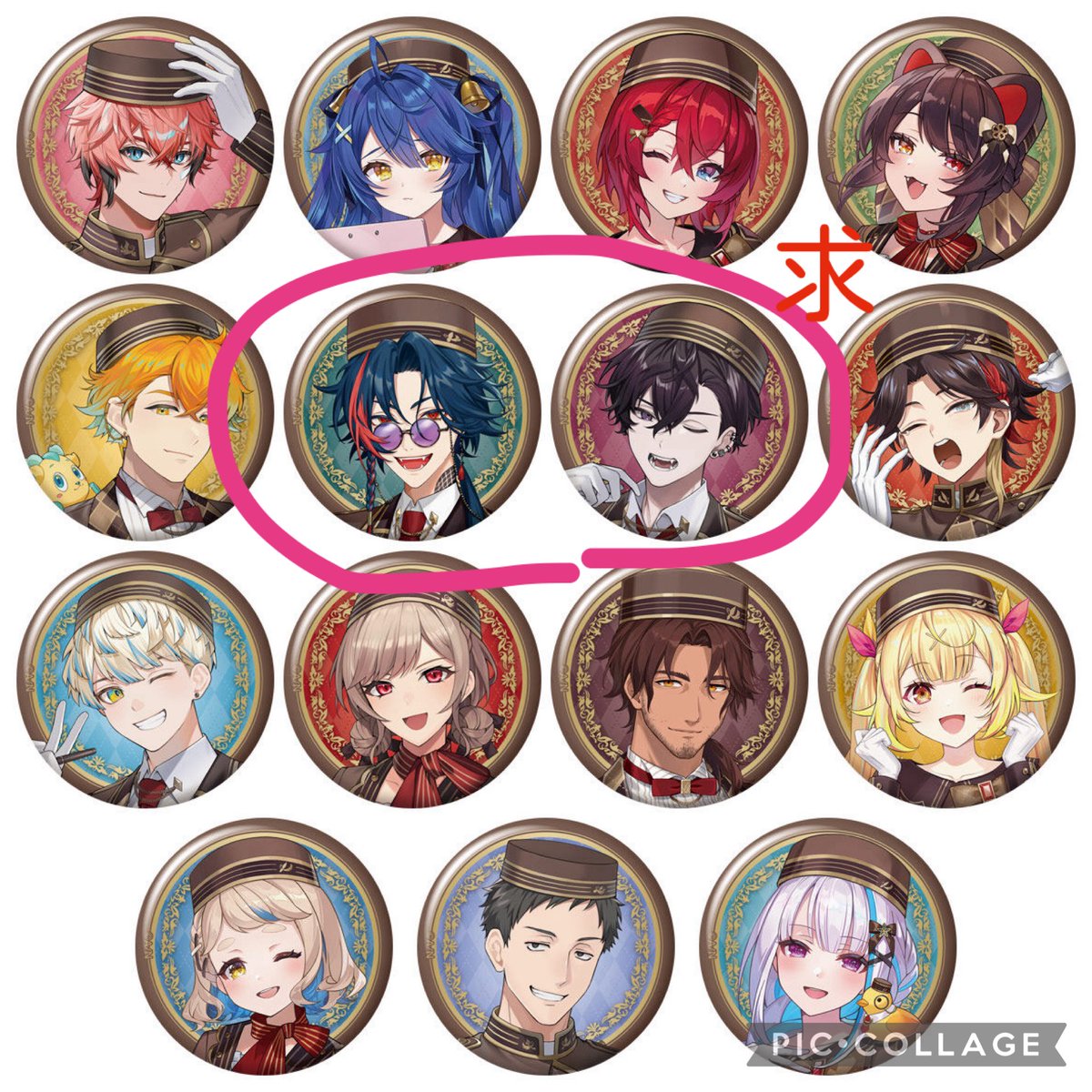 Rdghunny's tweet photo. 【交換】にじさんじ 缶バッチビスケット4

(譲)1枚目
(求)2枚目　※🤝優先

郵送での交換希望です。
お気軽にお声掛けください。 https://t.co/T8IhJojkOe