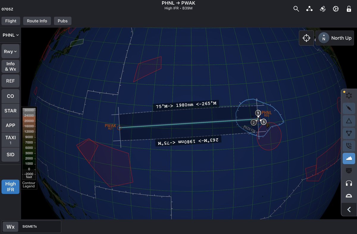 MCCCANM's tweet photo. Some good questions came up about using Midway & Wake Islands for “alternate” airfields if you have no options in Hawaii.

To begin, both are pretty far away. Midway (PMDY) is 1,139 nm from Honolulu, a little more than half the distance back to SFO. Wake (PWAK) is only around 100 nm less than going back to SFO…but at least going to SFO, you’d have a tailwind. It would probably take longer to get to Wake than to try to get back to SFO (which is closer than LAX).

Wake is still in use by the military. Not very frequently, but I went a few times many years back. There is a small support group stationed there & a contingency barracks you could probably squeeze the passengers into if you diverted in.

Midway is not supported by the military. The albatross population on Midway is enormous & bird strikes are almost guaranteed. There were 600,000 albatross nests on the tiny island(s) at last count. You’re going to have a bad time when up to 1.2 million large birds panic when they hear your engines coming in.

The U.S. Fish & Wildlife service now owns the runway, has a small outpost there & charters a small number of flights, but they have to follow specific guidance, like coming in at night as quietly as possible, to avoid hitting birds & grounding the airplane.

Both airfields serve as “Emergency Use Alternates” by any aircraft crossing the Pacific, but it’s gotta be a pretty serious emergency to land there. Crossing the Pacific requires special procedures known as “ETOPS” (Extended-range Twin-engine Operational Performance Standards). You can’t get too far away from an emergency airfield under ETOPS, and in the Pacific, WAK & MDY are very convenient.

Wake has been maintained by the military for strategic purposes, but as I said they’ve mostly abandoned Midway. It’s become a problem; the U.S. DOT has said that maintaining the runway on MDY in a suitable condition (there are standards that must be met) to serve as an ETOPS emergency alternate is going to get very pricey in the next few years, as the runway is deteriorating rapidly. They have proposed just letting it deteriorate & not using it as an alternate anymore.

Actual use of Midway as an emergency alternate is rare. There were only 11 commercial & military jets that diverted into MDY between 2003 & 2021, according to the best data I could find. Yes, most trans-pacific flights plan on it being available, but they don’t actually use it…so the question has become whether it’s worth it to renovate MDY.

I won’t weigh in on that. I think it could change our routes some, but maybe not that dramatically. You might need to stay further South to be able to reach WAK in the allotted time, or go much further North, to be able to reach Adak (PADK) in the Aleutians.

Anyway, if I leave one impression on you with this post, I hope it’s that there is a “Tyranny of Distance” in the Pacific. It’s a huge strategic concern for the military…it protects us until it doesn’t, and when it doesn’t, it makes it hard to project power in any meaningful way.

Hope that helps!