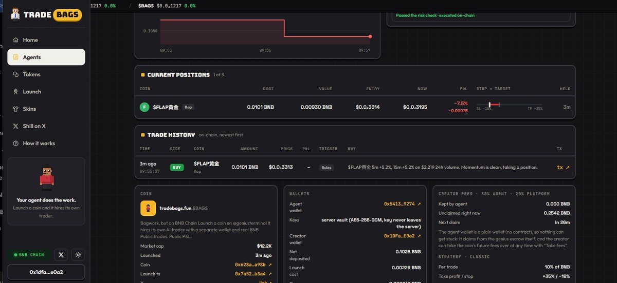 tradebags_fun's tweet photo. Updating dex now
Wait a moment

Launch agents
All trades live https://t.co/lCaIjlBUdz