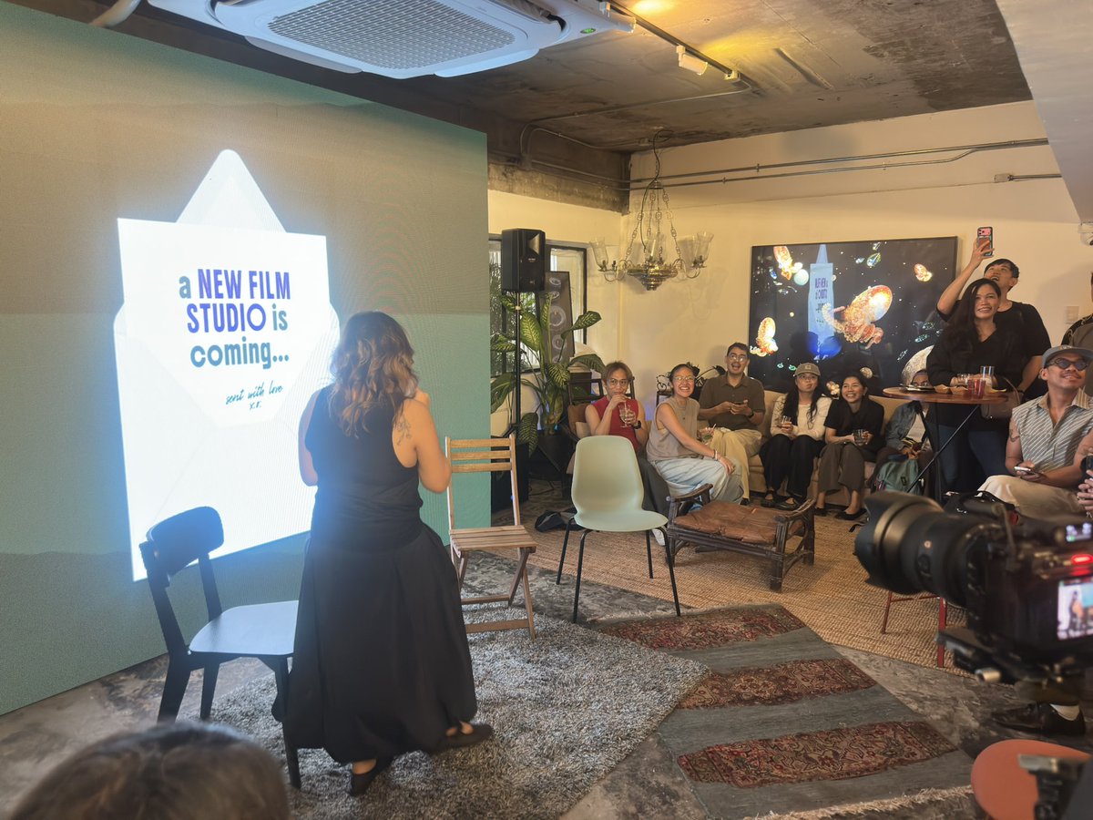 heyrow's tweet photo. Tonet Jadaone and Reign Anne De Guzman launch the country’s newest film studio ILAYA ILAYA STUDIOS!!! https://t.co/uwz3ei8MsS