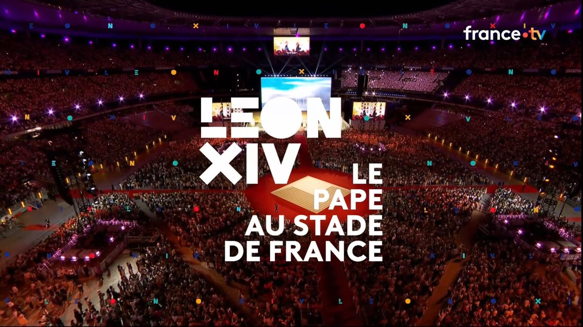 francetvpro's tweet photo. 📈 #Audiences | #France2

Très bon score hier pour le prime Le #PapeEnFrance, en direct du Stade de France, présenté par @LeaSalame et @bernstephane :

📍 13,6% de PdA et 2,4M de tvsp

Merci pour votre fidélité et votre confiance en la rédaction de France Télévisions. https://t.co/7o8YwSPiS0