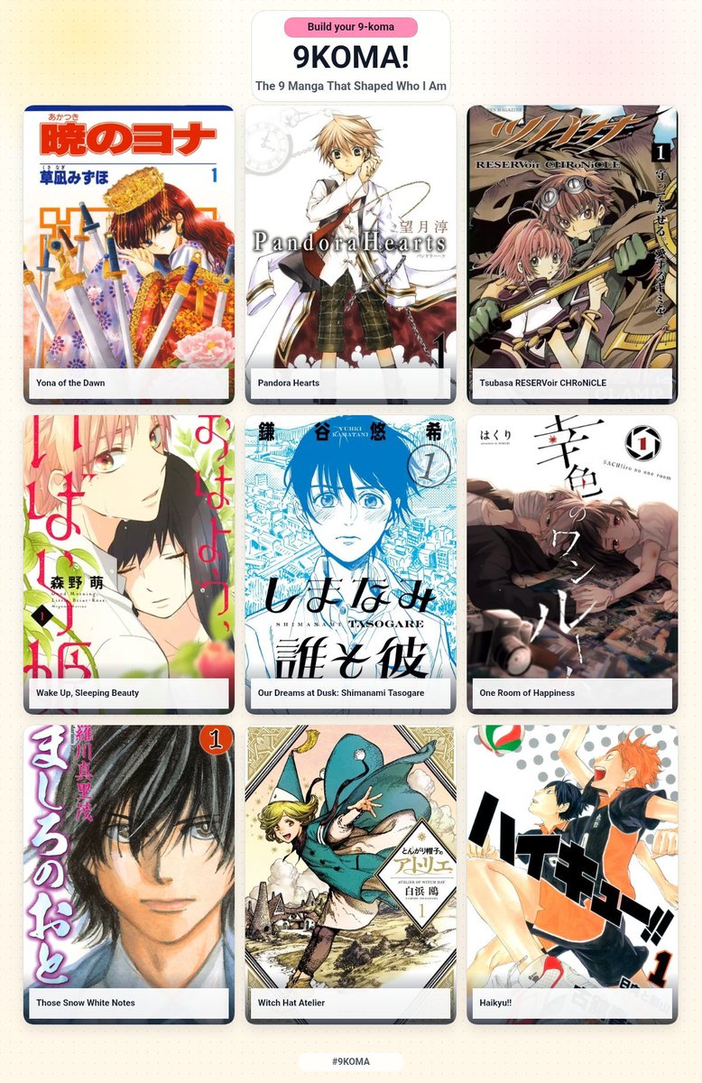 LAPILE0N's tweet photo. my top 9 manhwa, manga, anime, games https://t.co/RZ6LH4txHg