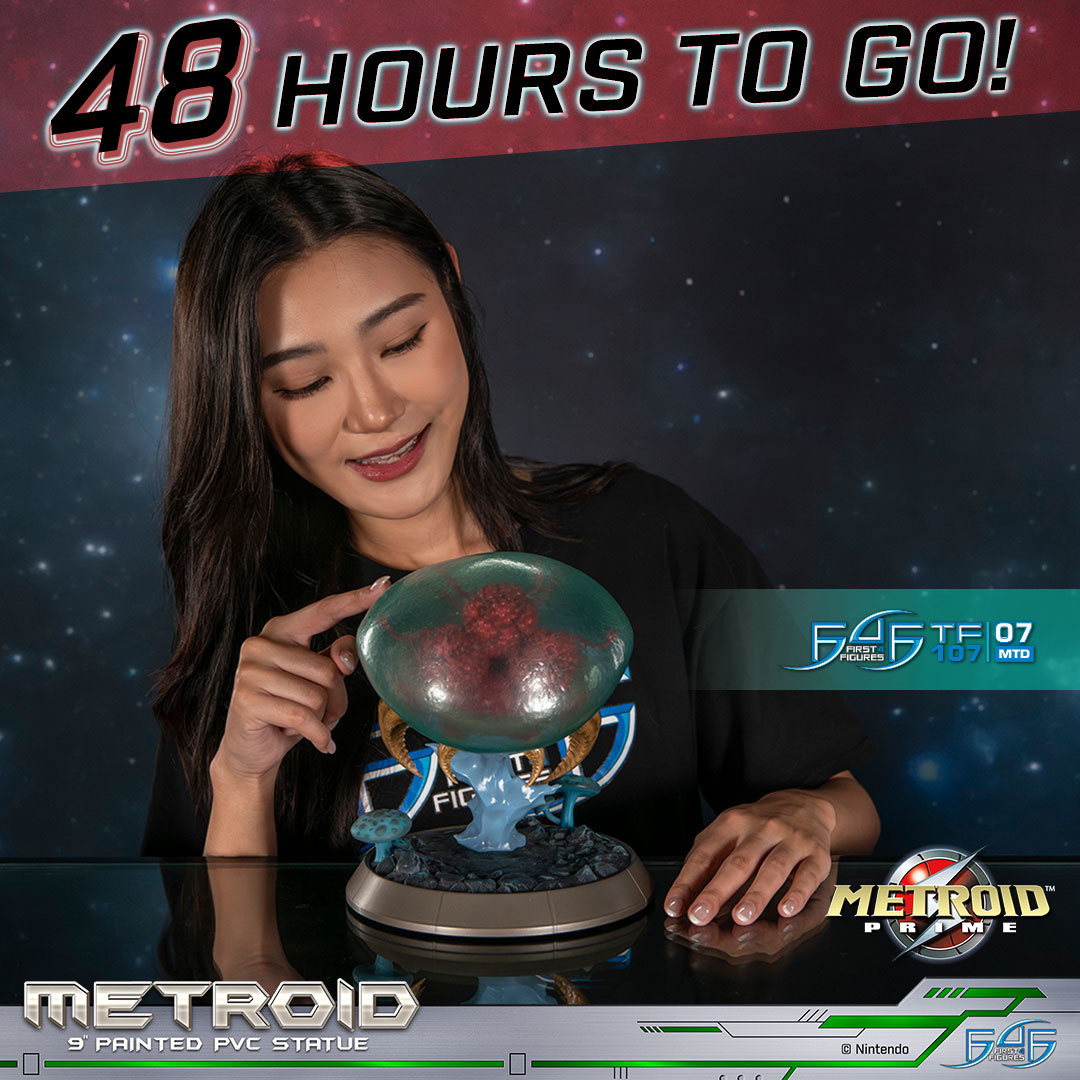 First4Figures's tweet photo. 48 HOURS LEFT UNTIL END OF EARLY BIRD OFFER!

Don't miss out on adding this icon to your collection! Lock in your Metroid™ Prime - Metroid PVC statue right now and score a sweet discount with our limited-time Early Bird Offer before it's gone!

https://t.co/9D91r77jTj https://t.co/i4UoVnKmYW