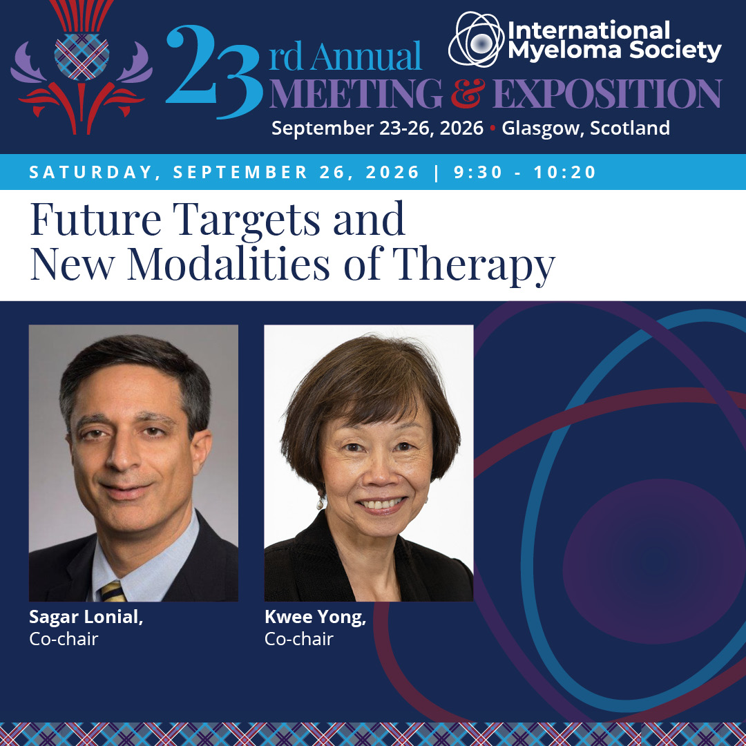 Myeloma Society (@Myeloma_Society) — #IMS26 — conference slide