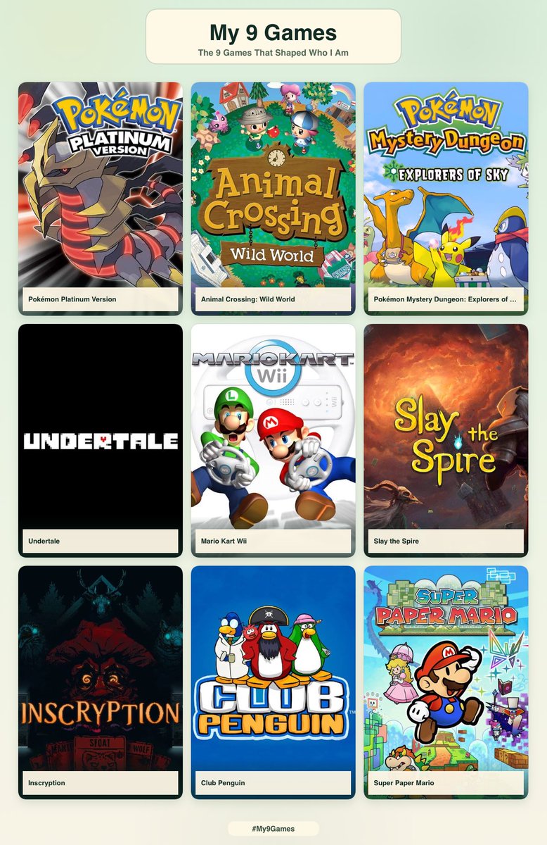 GoodSamariDan's tweet photo. 9 games that shaped me https://t.co/gZKUeNSytA
