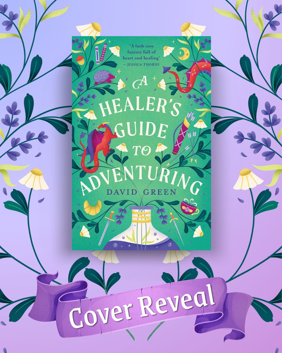 BoldwoodBooks's tweet photo. ✨ COVER REVEAL ✨

You battled a dragon. Now let’s talk about how that made you feel...

 #AHealersGuidetoAdventuring is the heartwarming new sapphic cozy fantasy adventure from @DavidGreenWrite 🍄 Out 26th November! Pre-order your copy ✨ https://t.co/QTX2tDDlyi https://t.co/H0pBdBG6jp