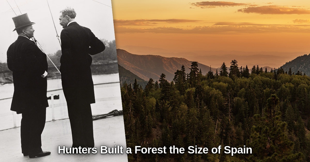 BC_Club1887's tweet photo. 193 million acres. An area the size of Spain. Every hunter who has hiked into a national forest owes something to a few early Boone and Crockett members who saw what America's woods needed.
🔗☣️ Link in bio.
#NationalForests https://t.co/v6SnvJyt9Z