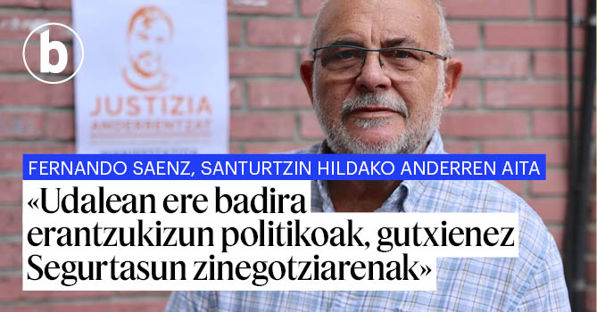 berria's tweet photo. [ORAIN IREKIA] Hiru hilabete bete dira Ander gaztea hil zenetik, Santurtziko udaltzainek atxilotu eta bi egunera. Erantzukizun penalak eta politikoak argitzeko eskatu du biktimaren aitak👇 
https://t.co/hDG4JMJ9gl https://t.co/Q2jv3ybLFm