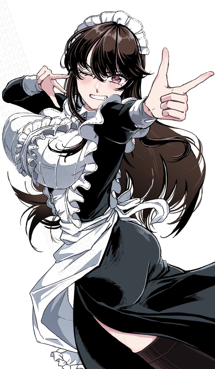 fufu0404's tweet photo. このメイドを描き続けて4年も経ってた
マナちゃんです https://t.co/FRqnBNcDmu