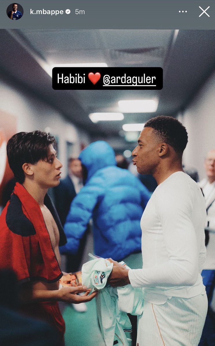 iHQGuler's tweet photo. 📲 | Kylian Mbappé via IG: “Habibi ❤️” https://t.co/2KZpHnmiY6
