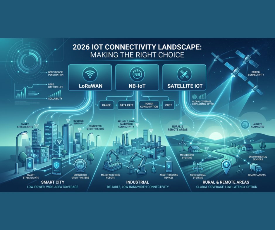 Talking_IoT's tweet photo. The winning architectures are increasingly hybrid: terrestrial-first with satellite continuity, or #LPWAN sensors backhauled via satellite where towers don’t exist.
🔗 Read our break down how to choose:
https://t.co/DU82RgLtDx
#TalkingIoT #IoT #LoRaWAN #SatelliteIoT #NTN https://t.co/Fvyzih0ydB