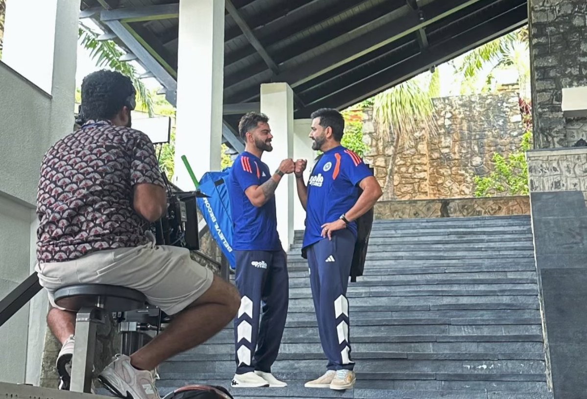 Abhijeet042729's tweet photo. KING KOHLI ON ROHIT SHARMA: [JioStar] 

"For me, Rohit is my brother we have shared a dressing room for what nearly 16 years now ,I have learnt a lot from Rohit and also shared my views that how we can grow together , Now our ultimate goal is to won the World cup for India." https://t.co/znawjuRsAI