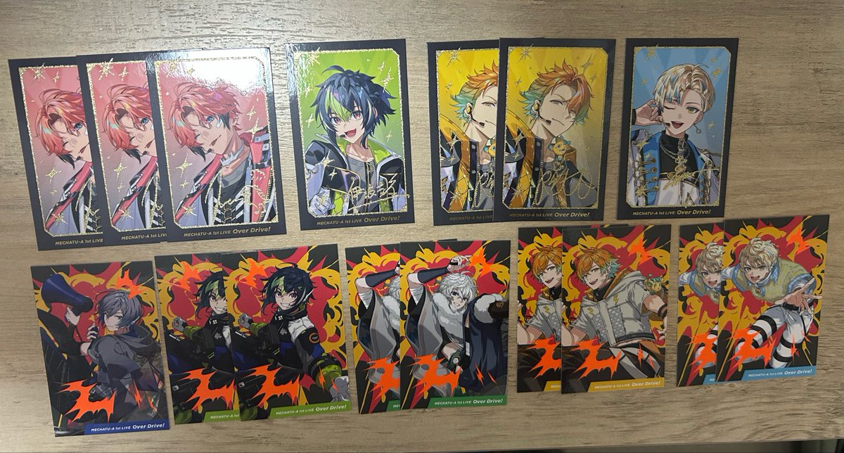 mooootiiiikoooo's tweet photo. 【交換】にじさんじ MECHATU-A めちゃつえー ライブ グッズ Over Drive! 1st LIVE ランダムカード　チェキ

譲）画像1
求）画像1の四角

同種同士・纏めて優先・郵送希望
コンプ目的の為返信にお時間いただきます。
検索からでもお気軽にお声掛けください。 https://t.co/aF3bDPjJrU