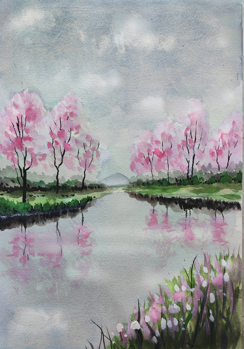 joytri874215's tweet photo. Just spent 90 minutes losing myself in watercolor pouring—colors blending like soft dreams on paper, no rules, just pure messy magic. Art isn’t about perfection, it’s about the feel of paint between your fingers https://t.co/qSnUX2HvI6