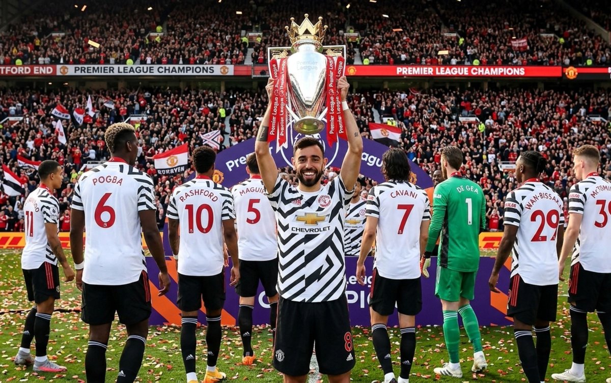 flavoumOva's tweet photo. Bruno Fernandes did win the 20/21 Premier League for those of you who doubted his quality and what he has won at Man United. He is a Premier League champion following Manchester City's punishment for 114 charges. Time indeed brings clarity. 🤫🔴 #MUFC https://t.co/TbRNws8cPI