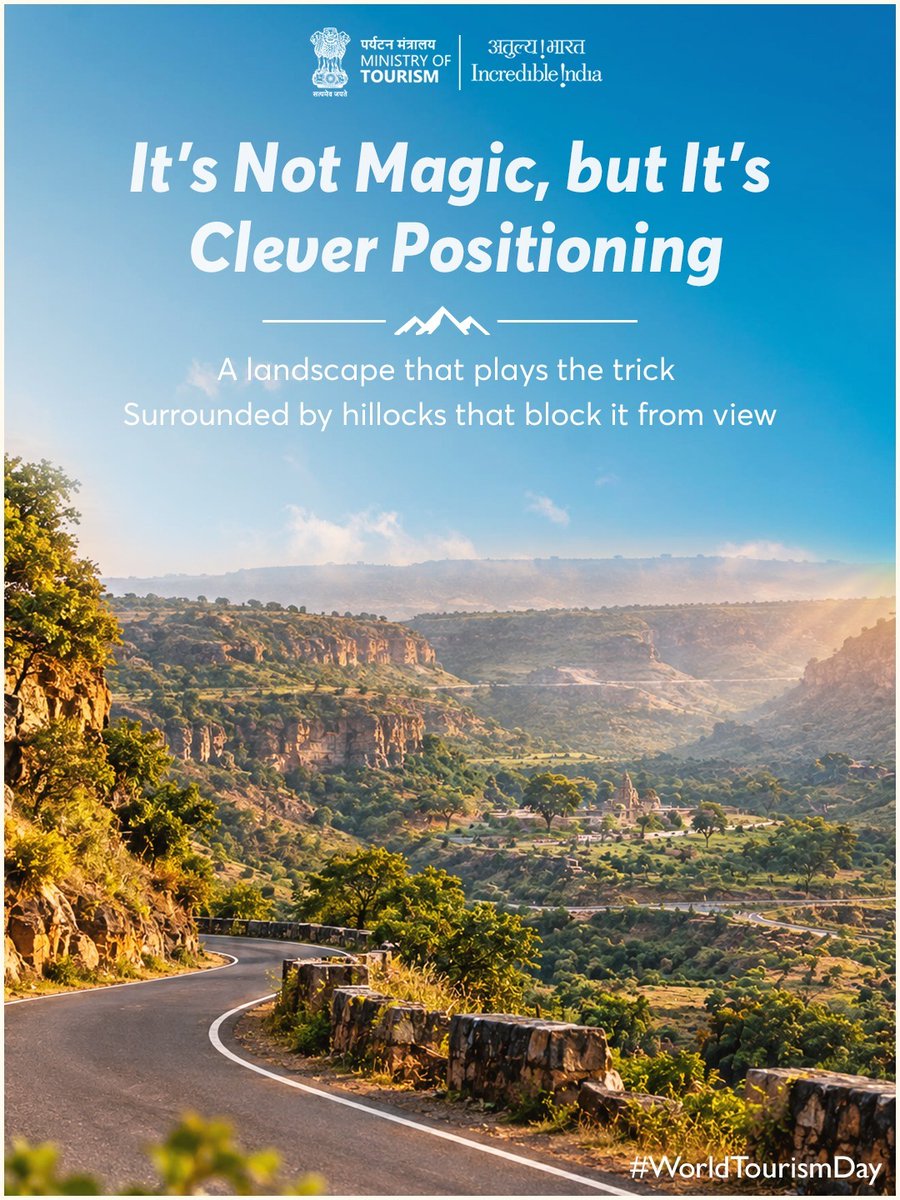 incredibleindia's tweet photo. A fort that seems to disappear when you come closer.

In the rugged landscape of Bundelkhand, Garh Kundar Fort in Niwari, Madhya Pradesh, reveals itself from afar, only to slip out of sight as you approach. Surrounded by hills and forests, its unusual setting adds to the mystery of this historic hill fort.

Discover a lesser-known chapter of Bundelkhand, where history and landscape come together in unexpected ways.

#WorldTourismDay #IncredibleIndia #Travel #Tourism #Trending #MadhyaPradesh